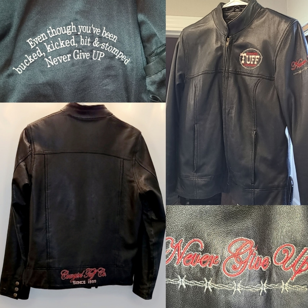 Cowgirl tuff authentic leather jacket